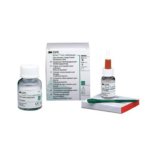 3M ESPE 37200 Ketac Cem Radiopaque Glass Ionomer Luting Cement Introductory Pack 3M ESPE 37200 Ketac Cem Radiopaque Glass Ionomer Luting Cement Introductory Pack